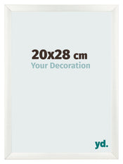 Bilderrahmen 20x28cm Weiß Vintage MDF Pisa Vorne Messe | Yourdecoration.at
