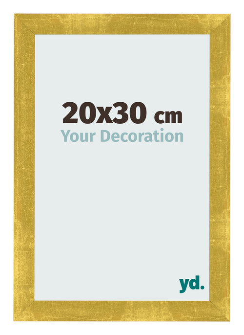 Bilderrahmen 20x30cm Gold Vintage MDF Pisa Vorne Messe | Yourdecoration.at