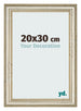 Bilderrahmen 20x30cm Metallglanz MDF Lazio Vorne Messe | Yourdecoration.at