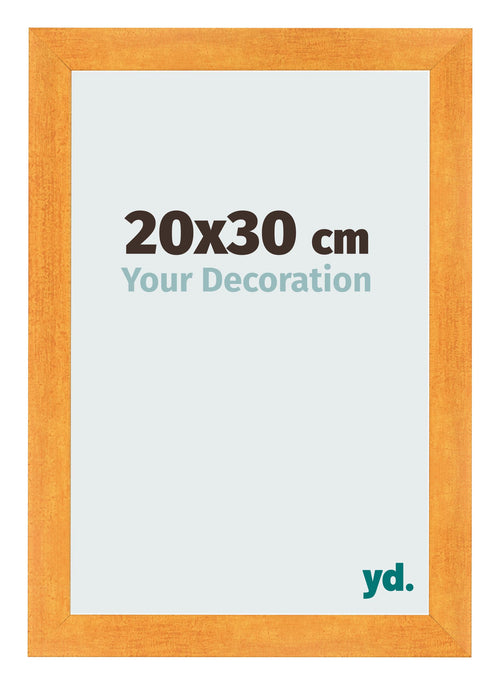 Bilderrahmen 20x30cm Orange MDF Pisa Vorne Messe | Yourdecoration.at
