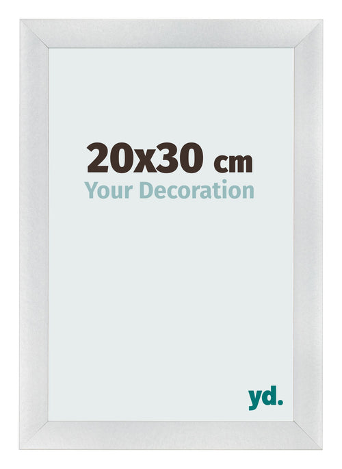 Bilderrahmen 20x30cm Silber Schwarz Gewischt MDF Pisa Vorne Messe | Yourdecoration.at