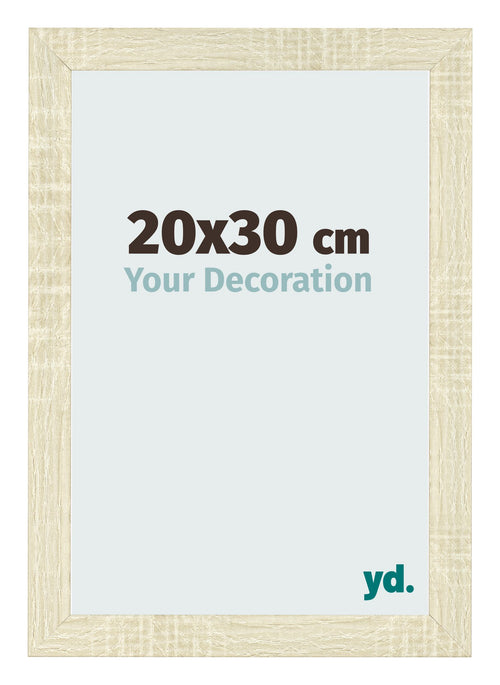 Bilderrahmen 20x30cm Sonoma Eiche MDF Pisa Vorne Messe | Yourdecoration.at