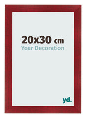 Bilderrahmen 20x30cm Weinrot Gewischt MDF Pisa Vorne Messe | Yourdecoration.at