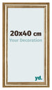 Bilderrahmen 20x40cm Gold Antik MDF Lazio Vorne Messe | Yourdecoration.at