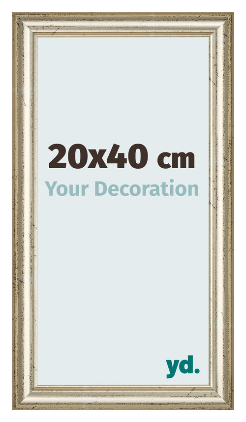 Bilderrahmen 20x40cm Metallglanz MDF Lazio Vorne Messe | Yourdecoration.at
