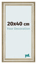 Bilderrahmen 20x40cm Metallglanz MDF Lazio Vorne Messe | Yourdecoration.at