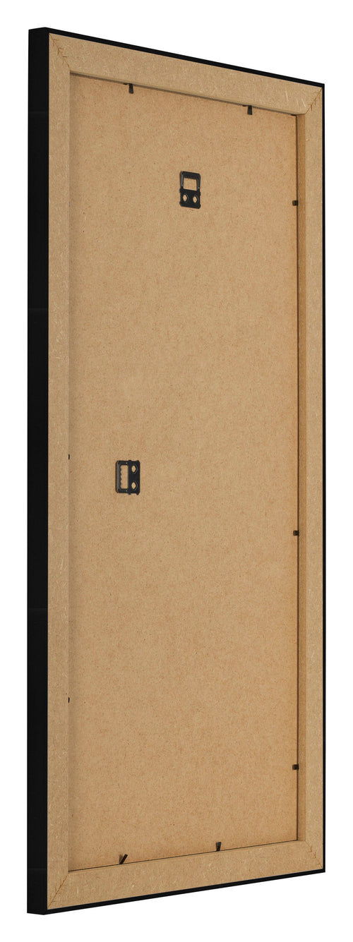 Bilderrahmen 20x40cm Schwarz Silber Poliert MDF Pisa Ruckseite Schrag | Yourdecoration.at