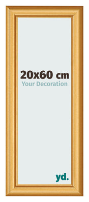 Bilderrahmen 20x60cm Gold Matt MDF Lazio Vorne Messe | Yourdecoration.at