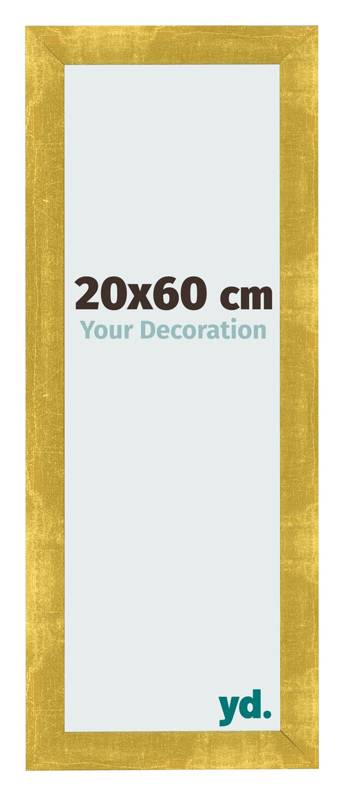 Bilderrahmen 20x60cm Gold Vintage MDF Pisa Vorne Messe | Yourdecoration.at