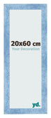 Bilderrahmen 20x60cm Hellblau Gewischt MDF Pisa Vorne Messe | Yourdecoration.at