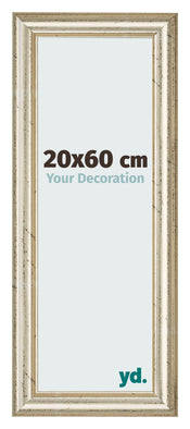 Bilderrahmen 20x60cm Metallglanz MDF Lazio Vorne Messe | Yourdecoration.at