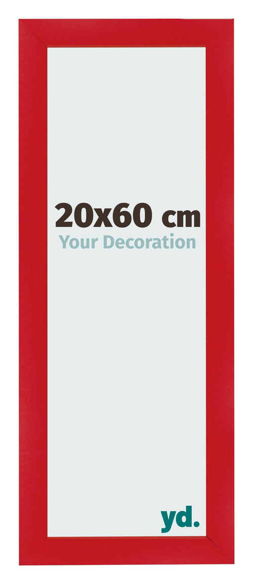 Bilderrahmen 20x60cm Rot MDF Pisa Vorne Messe | Yourdecoration.at