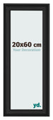 Bilderrahmen 20x60cm Schwarz Gemasert MDF Lazio Vorne Messe | Yourdecoration.at