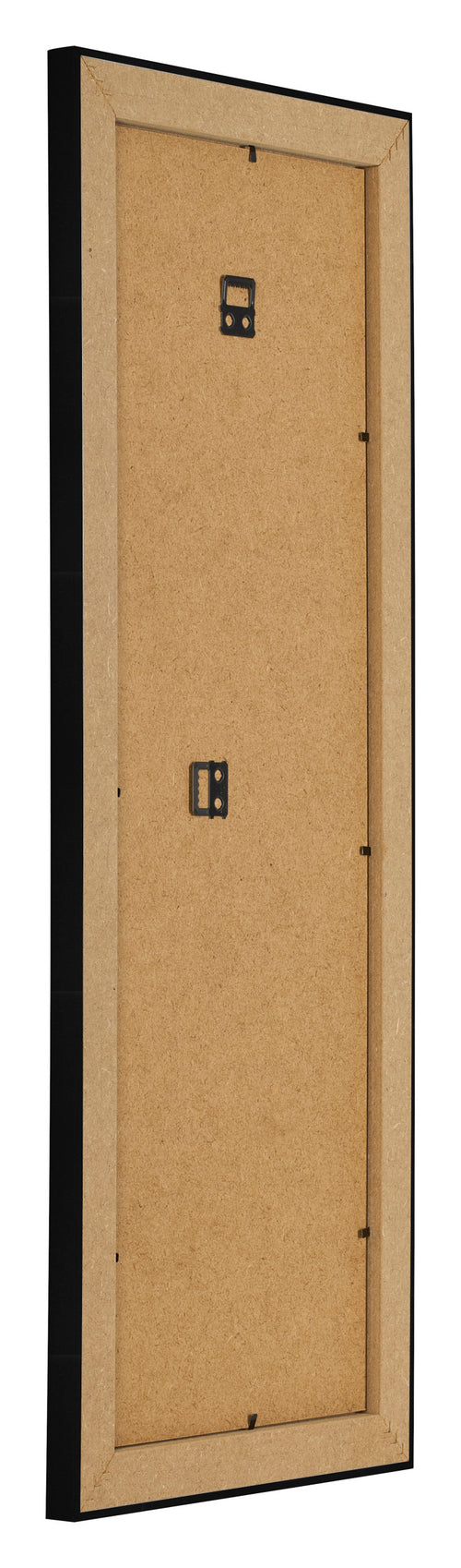 Bilderrahmen 20x60cm Schwarz Silber Poliert MDF Pisa Ruckseite Schrag | Yourdecoration.at