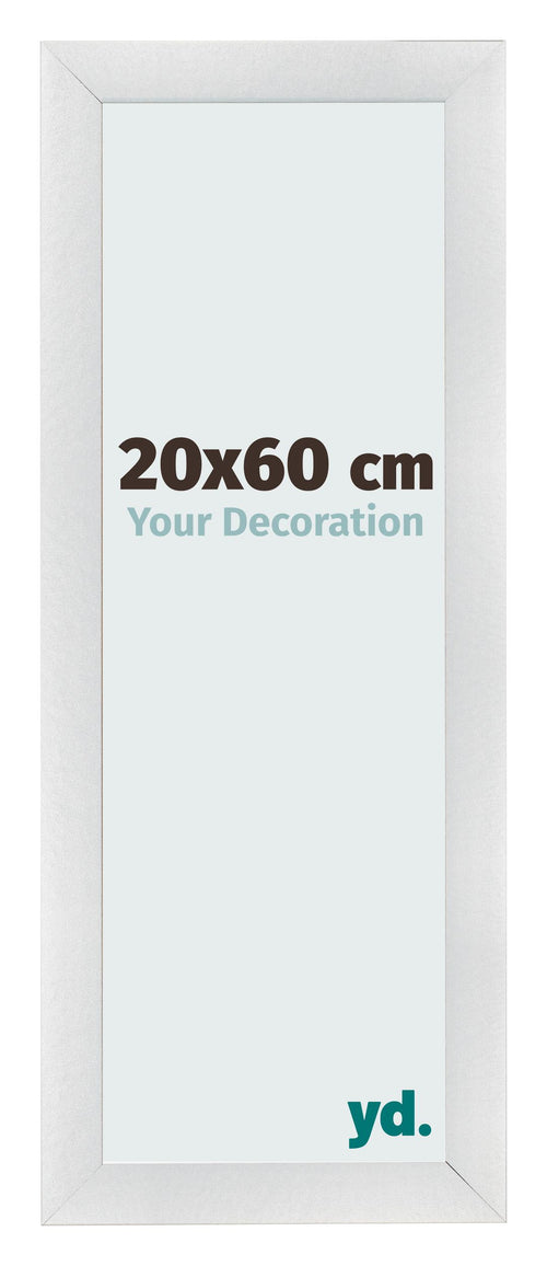 Bilderrahmen 20x60cm Silber Schwarz Gewischt MDF Pisa Vorne Messe | Yourdecoration.at