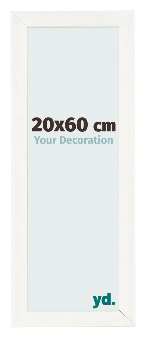 Bilderrahmen 20x60cm Weiß Vintage MDF Pisa Vorne Messe | Yourdecoration.at