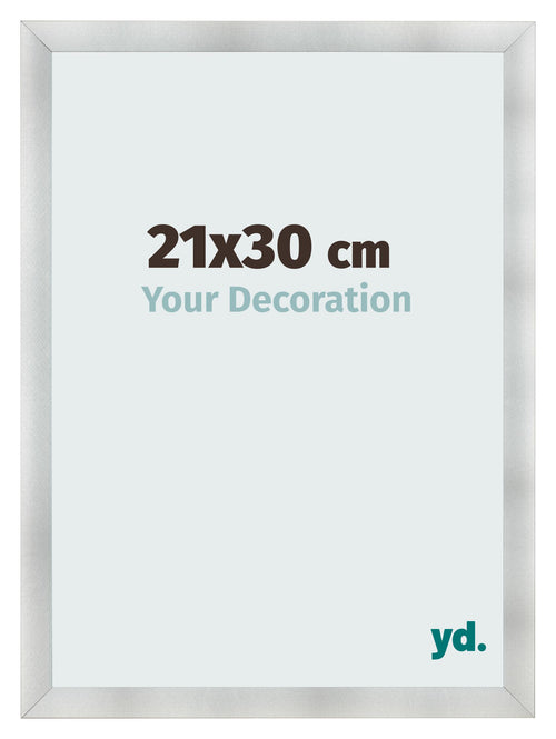 Bilderrahmen 21x30cm Aluminium Gebürstet MDF Pisa Vorne Messe | Yourdecoration.at