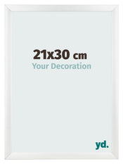 Bilderrahmen 21x30cm Weiß Vintage MDF Pisa Vorne Messe | Yourdecoration.at