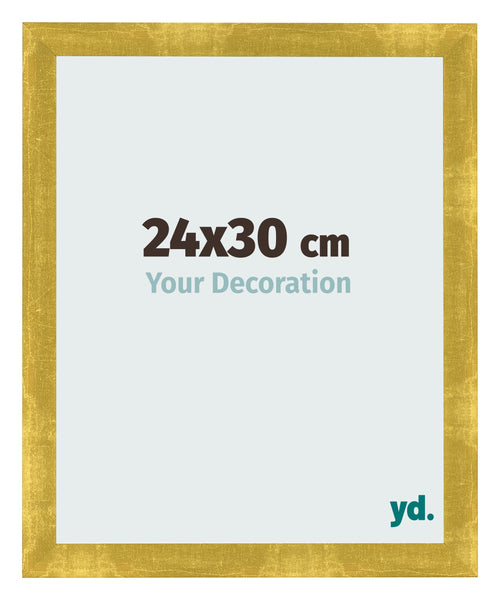 Bilderrahmen 24x30cm Gold Vintage MDF Pisa Vorne Messe | Yourdecoration.at