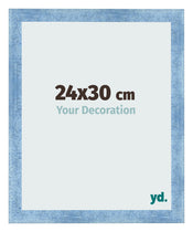 Bilderrahmen 24x30cm Hellblau Gewischt MDF Pisa Vorne Messe | Yourdecoration.at