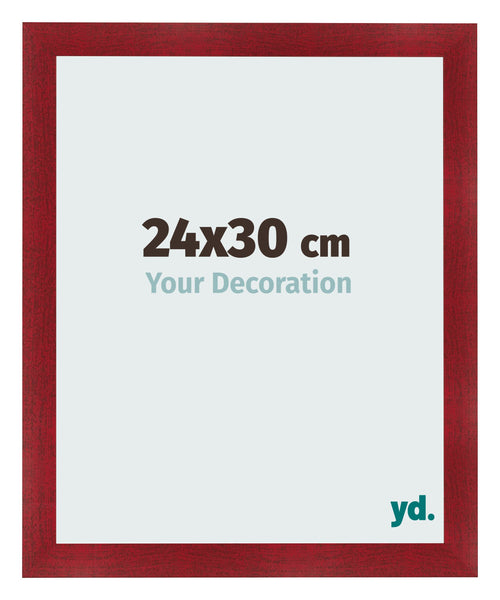 Bilderrahmen 24x30cm Weinrot Gewischt MDF Pisa Vorne Messe | Yourdecoration.at