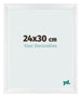 Bilderrahmen 24x30cm Weiß Vintage MDF Pisa Vorne Messe | Yourdecoration.at