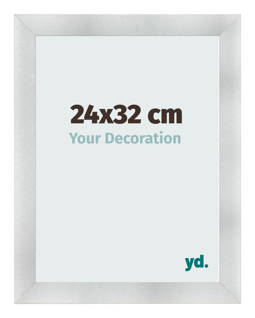 Bilderrahmen 24x32cm Aluminium Gebürstet MDF Pisa Vorne Messe | Yourdecoration.at