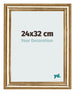 Bilderrahmen 24x32cm Gold Antik MDF Lazio Vorne Messe | Yourdecoration.at