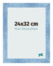 Bilderrahmen 24x32cm Hellblau Gewischt MDF Pisa Vorne Messe | Yourdecoration.at
