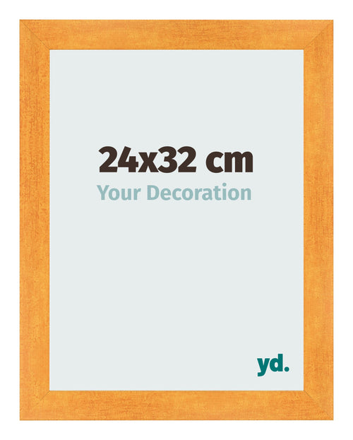 Bilderrahmen 24x32cm Orange MDF Pisa Vorne Messe | Yourdecoration.at