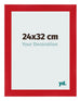 Bilderrahmen 24x32cm Rot MDF Pisa Vorne Messe | Yourdecoration.at
