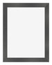 Bilderrahmen 24x32cm Schwarz Silber Poliert MDF Pisa Vorne | Yourdecoration.at