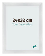 Bilderrahmen 24x32cm Silber Schwarz Gewischt MDF Pisa Vorne Messe | Yourdecoration.at