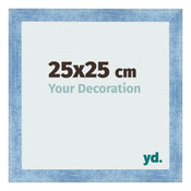 Bilderrahmen 25x25cm Hellblau Gewischt MDF Pisa Vorne Messe | Yourdecoration.at