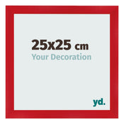 Bilderrahmen 25x25cm Rot MDF Pisa Vorne Messe | Yourdecoration.at