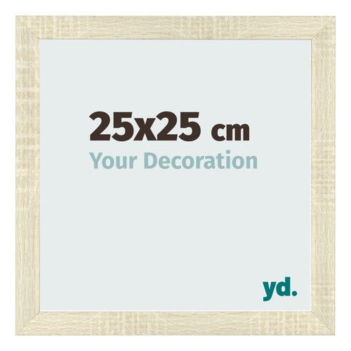 Bilderrahmen 25x25cm Sonoma Eiche MDF Pisa Vorne Messe | Yourdecoration.at
