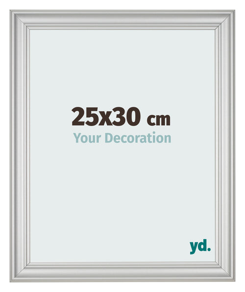 Bilderrahmen 25x30cm Silber Matt MDF Lazio Vorne Messe | Yourdecoration.at