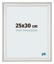 Bilderrahmen 25x30cm Weiss Gewischt MDF Lazio Vorne Messe | Yourdecoration.at