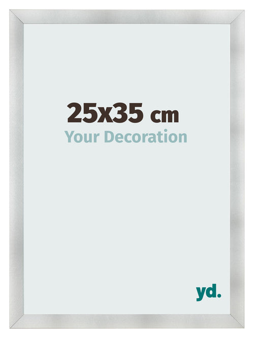 Bilderrahmen 25x35cm Aluminium Gebürstet MDF Pisa Vorne Messe | Yourdecoration.at