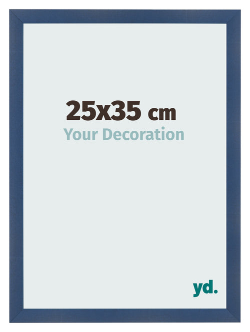 Bilderrahmen 25x35cm Dunkelblau Gewischt MDF Pisa Vorne Messe | Yourdecoration.at