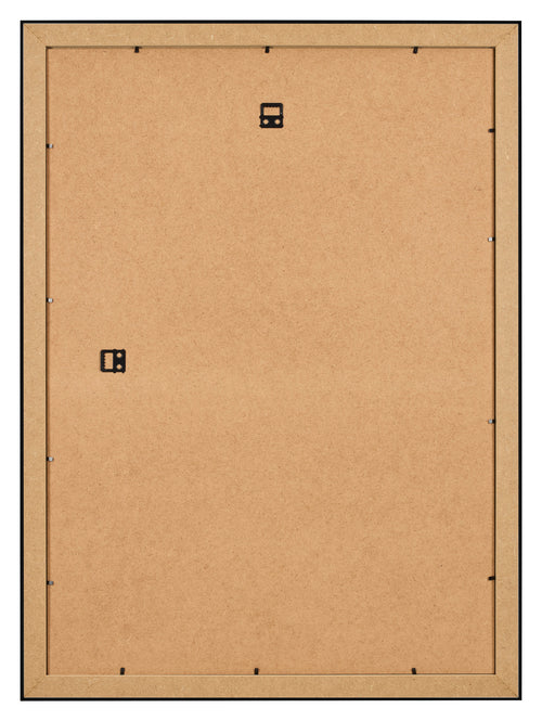 Bilderrahmen 25x35cm Schwarz Silber Poliert MDF Pisa Ruckseite | Yourdecoration.at