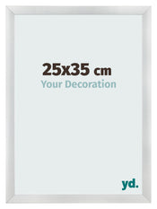 Bilderrahmen 25x35cm Silber Schwarz Gewischt MDF Pisa Vorne Messe | Yourdecoration.at