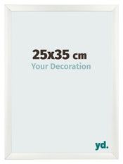 Bilderrahmen 25x35cm Weiß Vintage MDF Pisa Vorne Messe | Yourdecoration.at