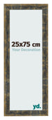 Bilderrahmen 25x75cm Blau Gold Meliert MDF Pisa Vorne Messe | Yourdecoration.at