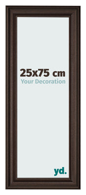 Bilderrahmen 25x75cm Eiche Dunkel MDF Lazio Vorne Messe | Yourdecoration.at