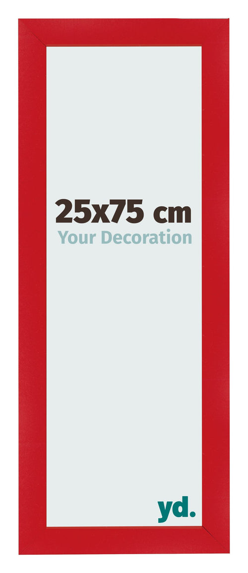 Bilderrahmen 25x75cm Rot MDF Pisa Vorne Messe | Yourdecoration.at