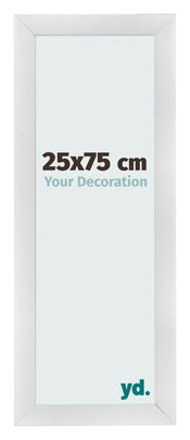 Bilderrahmen 25x75cm Silber Schwarz Gewischt MDF Pisa Vorne Messe | Yourdecoration.at