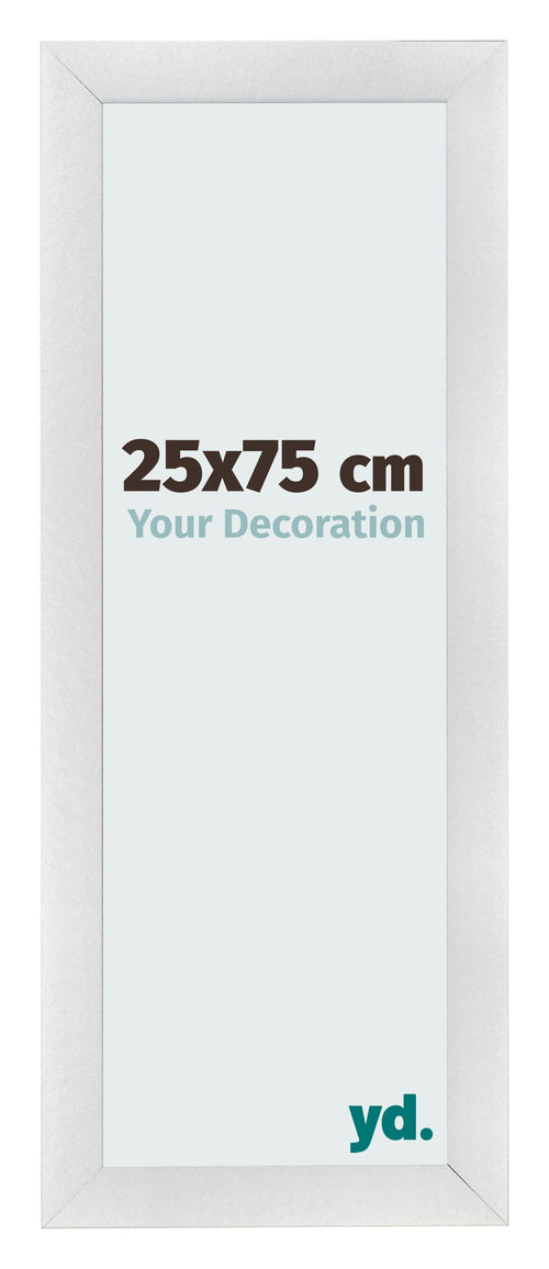 Bilderrahmen 25x75cm Silber Schwarz Gewischt MDF Pisa Vorne Messe | Yourdecoration.at