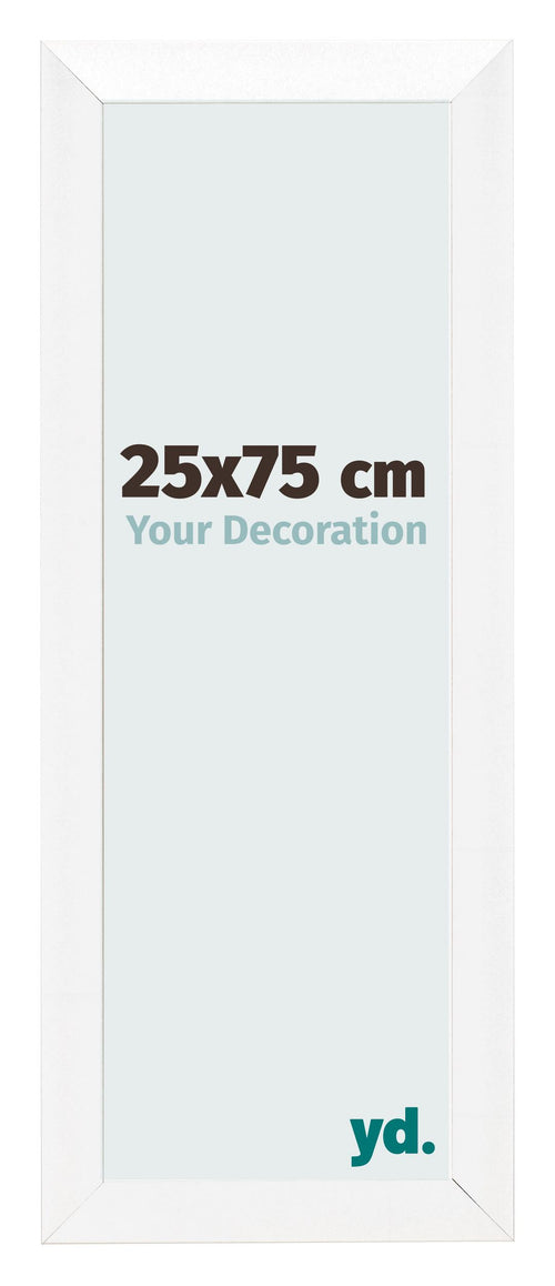 Bilderrahmen 25x75cm Weiß Vintage MDF Pisa Vorne Messe | Yourdecoration.at