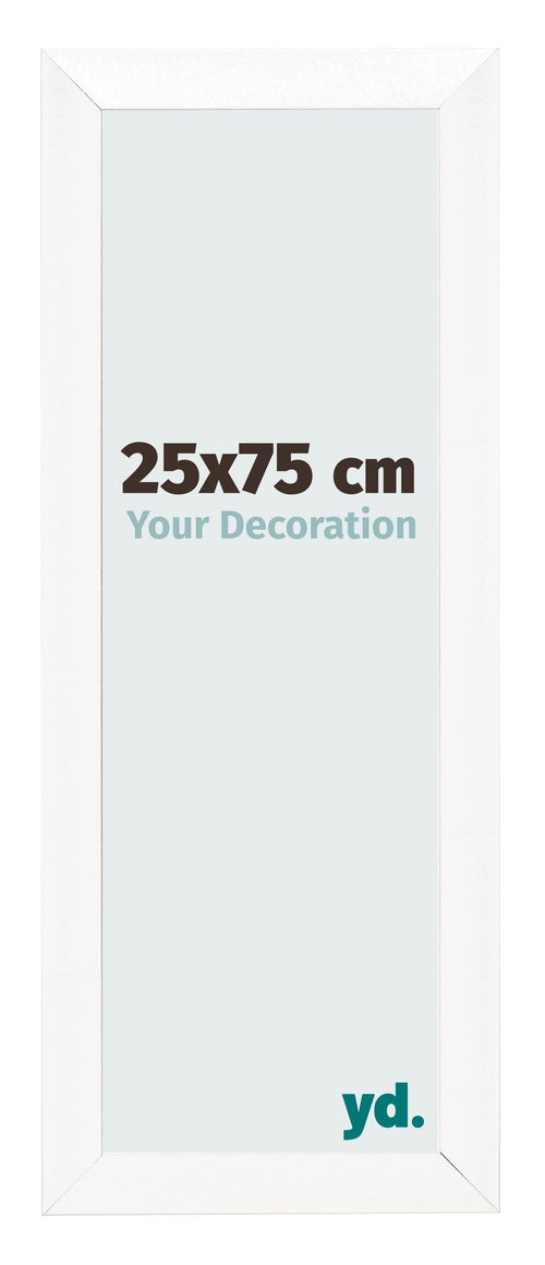 Bilderrahmen 25x75cm Weiß Vintage MDF Pisa Vorne Messe | Yourdecoration.at